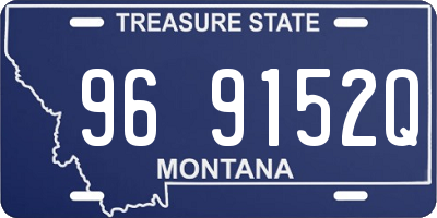 MT license plate 969152Q