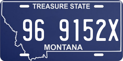 MT license plate 969152X