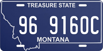 MT license plate 969160C