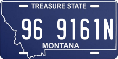 MT license plate 969161N