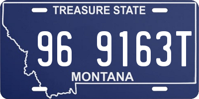 MT license plate 969163T
