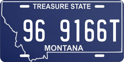 MT license plate 969166T