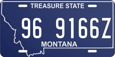 MT license plate 969166Z