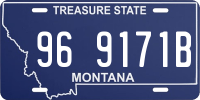 MT license plate 969171B