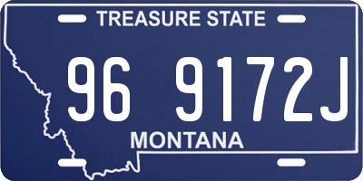 MT license plate 969172J