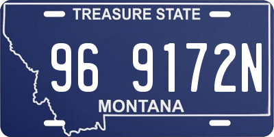 MT license plate 969172N