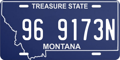 MT license plate 969173N