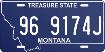 MT license plate 969174J