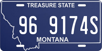 MT license plate 969174S
