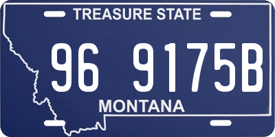 MT license plate 969175B