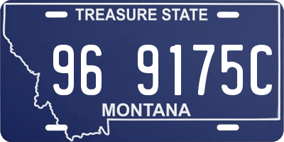 MT license plate 969175C