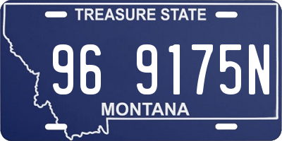 MT license plate 969175N