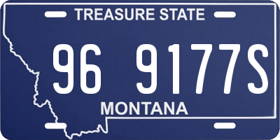 MT license plate 969177S
