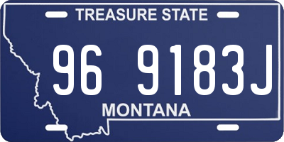 MT license plate 969183J
