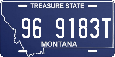 MT license plate 969183T