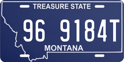 MT license plate 969184T