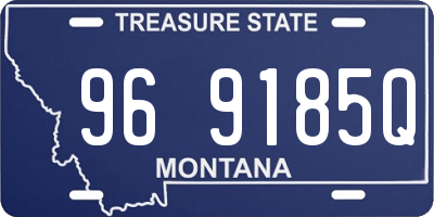 MT license plate 969185Q