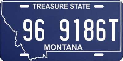 MT license plate 969186T