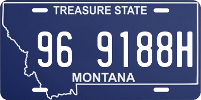 MT license plate 969188H