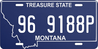 MT license plate 969188P