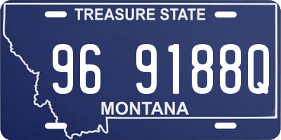 MT license plate 969188Q