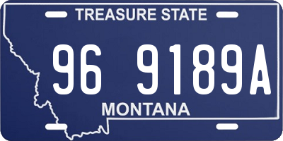 MT license plate 969189A