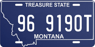 MT license plate 969190T