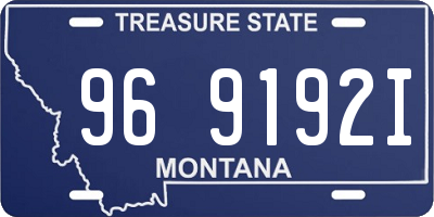 MT license plate 969192I