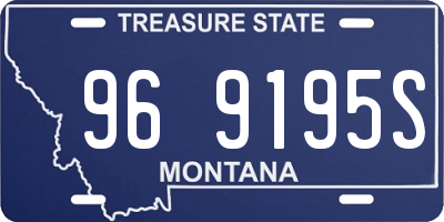 MT license plate 969195S