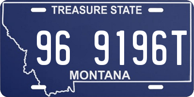 MT license plate 969196T