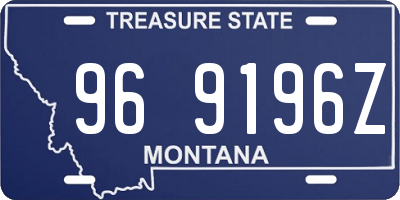 MT license plate 969196Z