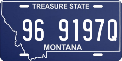 MT license plate 969197Q