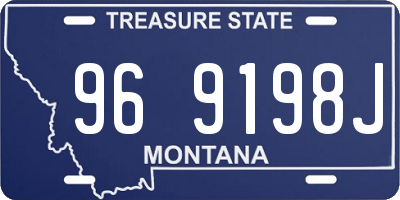 MT license plate 969198J