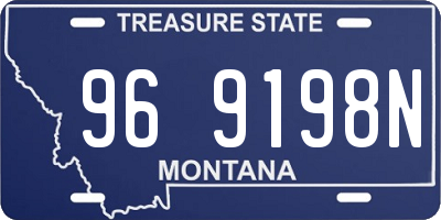 MT license plate 969198N