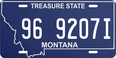 MT license plate 969207I