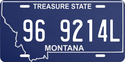 MT license plate 969214L