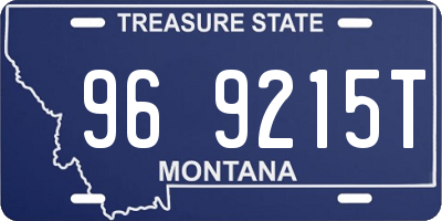 MT license plate 969215T
