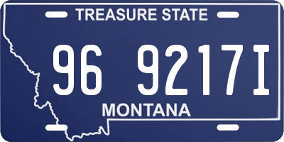 MT license plate 969217I