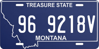 MT license plate 969218V