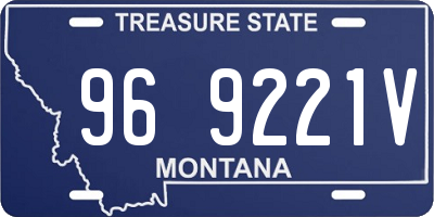 MT license plate 969221V