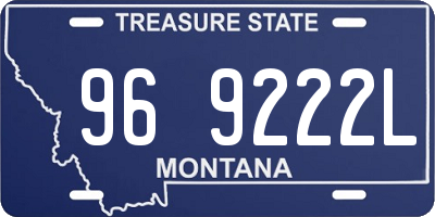 MT license plate 969222L