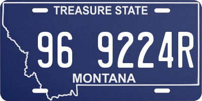 MT license plate 969224R