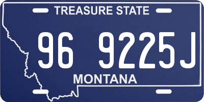 MT license plate 969225J