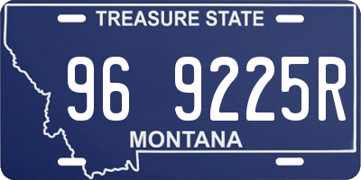 MT license plate 969225R