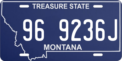 MT license plate 969236J