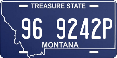 MT license plate 969242P
