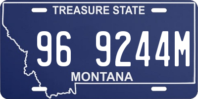 MT license plate 969244M