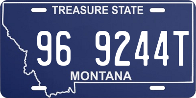 MT license plate 969244T