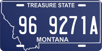 MT license plate 969271A