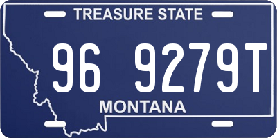 MT license plate 969279T